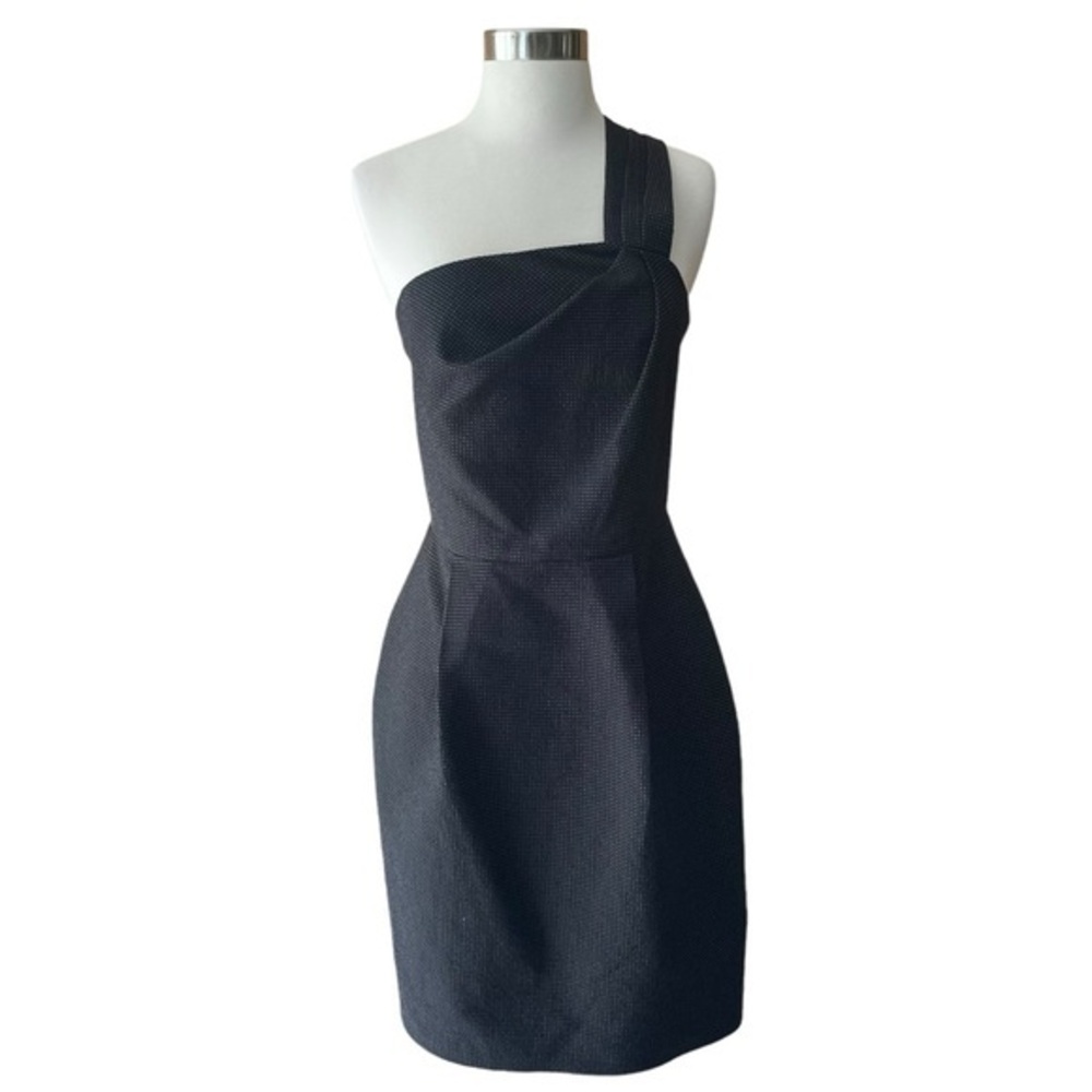Amaya Arzuaga | Spanish Designer one shoulder black cocktail dress women XS EU38